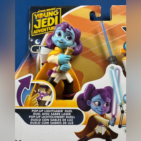 NIB Hasbro Star Wars Young Jedi Adventures Figures Lys & droid popup lightsaber - Picture 4 of 8